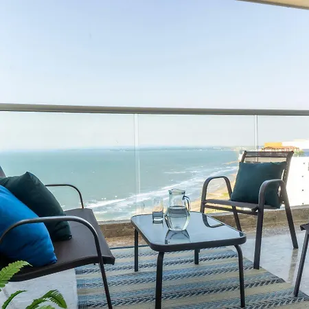 Cb1622 | Frente Al Mar Con Balcón Y Piscina * Cartagena