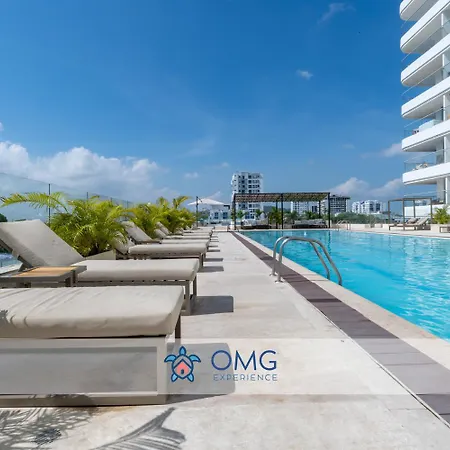 Cb1622 | Frente Al Mar Con Balcón Y Piscina Apartamento Cartagena