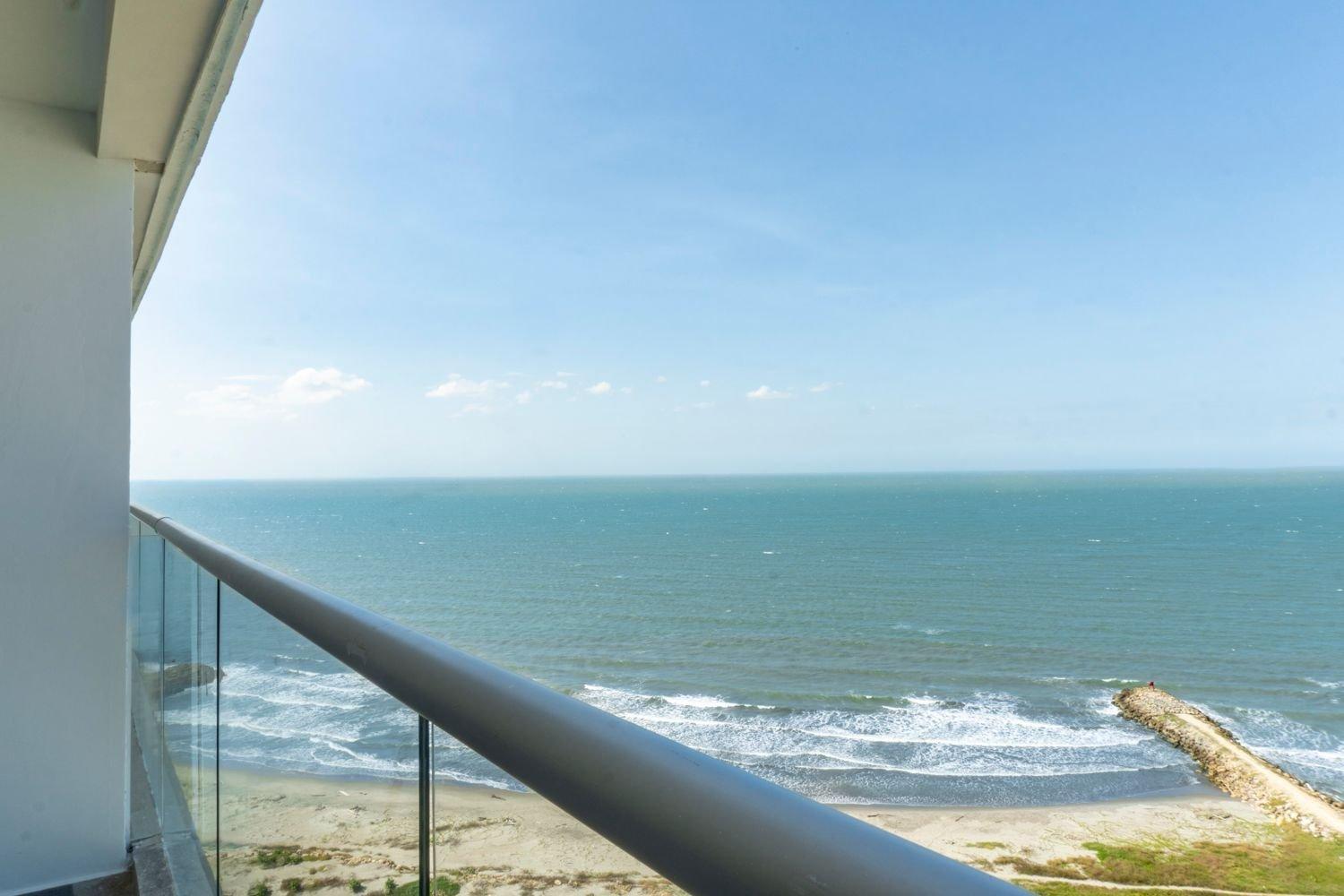 Apartamento Cb1622 | Frente Al Mar Con Balcón Y Piscina *