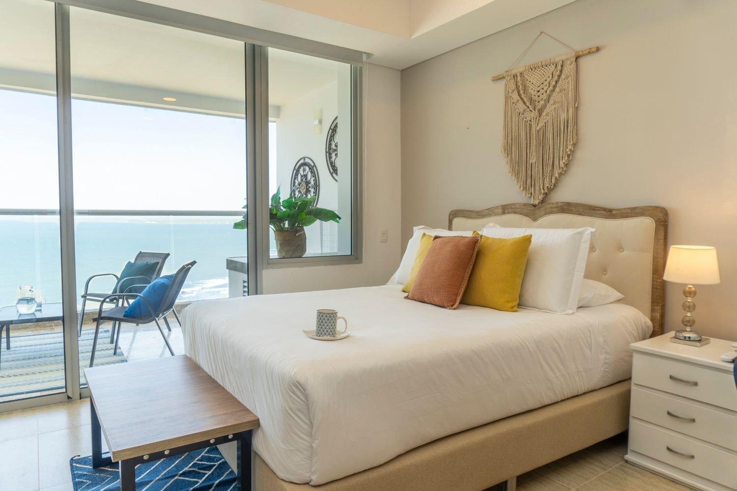 Cb1622 | Frente Al Mar Con Balcón Y Piscina * Cartagena