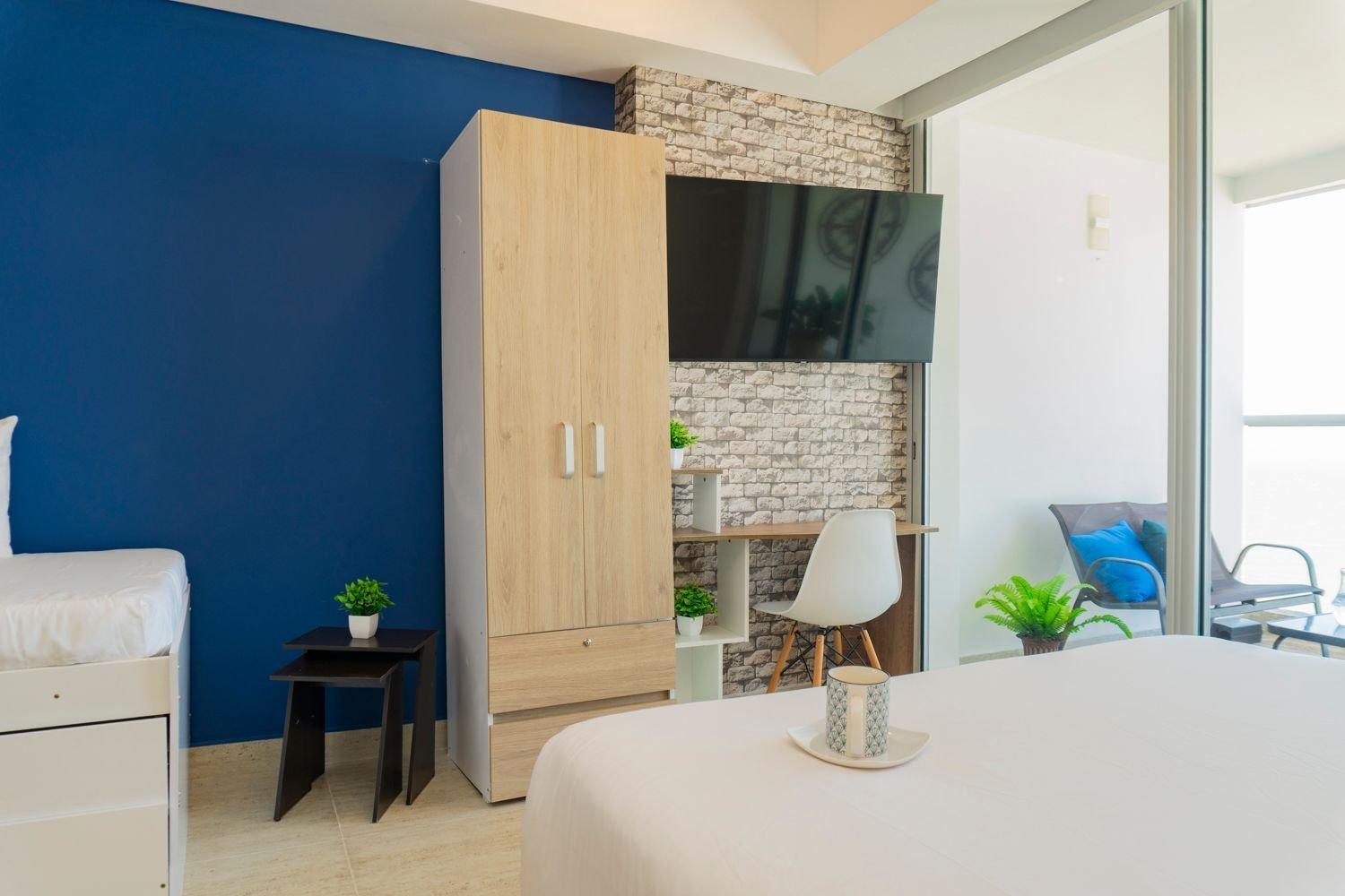 Apartamento Cb1622 | Frente Al Mar Con Balcón Y Piscina *